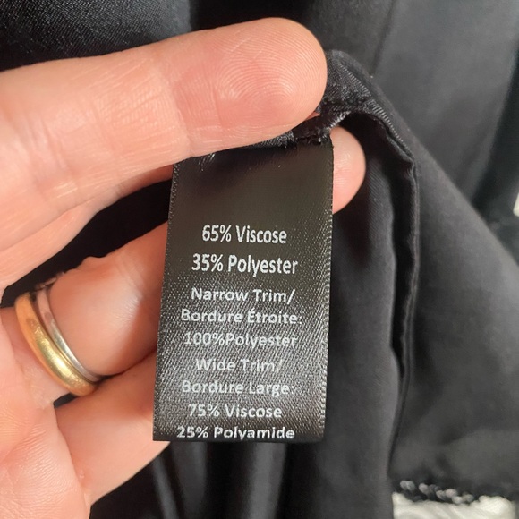 Simone Rocha Black Slip Midi Dress Lace Details Size UK 8/US 4 - Picture 13 of 14